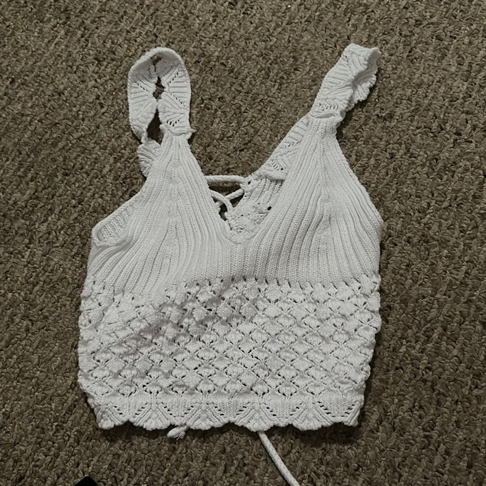 White Knit Tank